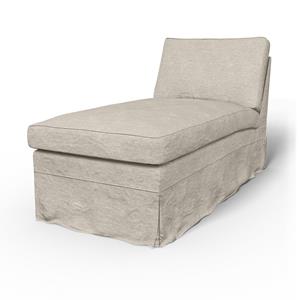 Bemz IKEA - Hoes voor chaise longue Ektorp, Natural White, Fluweel