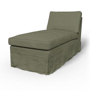 Bemz IKEA - Hoes voor chaise longue Ektorp, Sage, Linnen