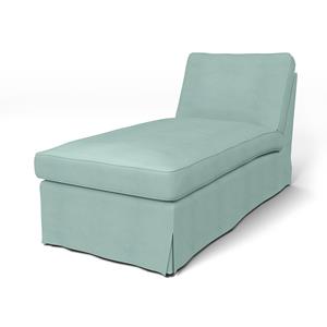 Bemz IKEA - Hoes voor chaise longue Ektorp, Mineral Blue, Linnen