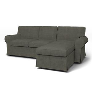 Bemz IKEA - Hoes voor 3-zitsbank Ektorp met chaise longue, Sand Beige, BOUCLÉ EN TEXTUUR