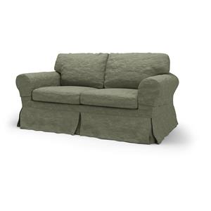 Bemz IKEA - Hoes voor 2-zitsbank Ektorp, Green Grey, Fluweel