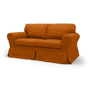 Bemz IKEA - Hoes voor 2-zitsbank Ektorp, Cognac, Fluweel