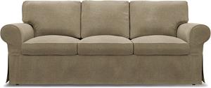 Bemz IKEA - Hoes voor 3-zitsslaapbank Ektorp, Pebble, BOUCLÉ EN TEXTUUR