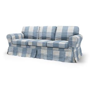Bemz IKEA - Hoes voor 3-zitsslaapbank Ektorp, Sky Blue, Linnen