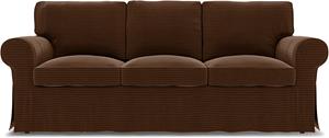 Bemz IKEA - Hoes voor 3-zitsslaapbank Ektorp, Chocolate Brown, Corduroy