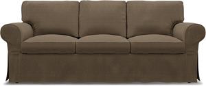Bemz IKEA - Hoes voor 3-zitsslaapbank Ektorp, Dark Taupe, BOUCLÉ EN TEXTUUR