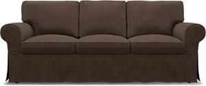 Bemz IKEA - Hoes voor 3-zitsslaapbank Ektorp, Chocolate, BOUCLÉ EN TEXTUUR
