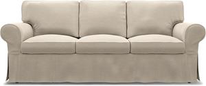 Bemz IKEA - Hoes voor 3-zitsslaapbank Ektorp, Natural, BOUCLÉ EN TEXTUUR