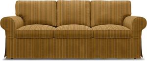 Bemz IKEA - Hoes voor 3-zitsslaapbank Ektorp, Mustard Stripe, Moody Seventies Collection