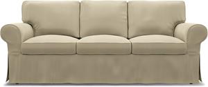 Bemz IKEA - Hoes voor 3-zitsslaapbank Ektorp, Sand Beige, Katoen
