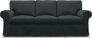 Bemz IKEA - Hoes voor 3-zitsslaapbank Ektorp, Graphite Grey, Katoen