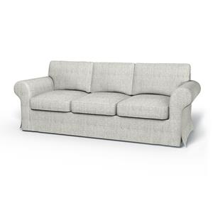 Bemz IKEA - Hoes voor 3-zitsslaapbank Ektorp, Ivory, BOUCLÉ EN TEXTUUR