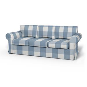 Bemz IKEA - Hoes voor 3-zitsslaapbank Ektorp, Sky Blue, Linnen