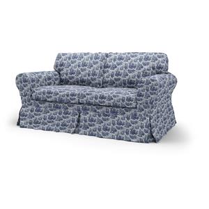Bemz IKEA - Hoes voor 2-zitsbank Ektorp, Dark Blue, BOUCLÉ EN TEXTUUR