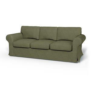 Bemz IKEA - Hoes voor 3-zitsslaapbank Ektorp, Meadow Green, BOUCLÉ EN TEXTUUR