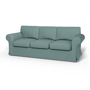 Bemz IKEA - Hoes voor 3-zitsslaapbank Ektorp, Mineral Blue, Katoen