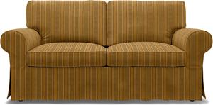 Bemz IKEA - Hoes voor 2-zitsbank Ektorp, Mustard Stripe, Moody Seventies Collection