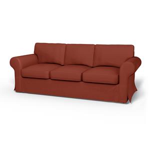 Bemz IKEA - Hoes voor 3-zitsslaapbank Ektorp, Burnt Orange, Katoen