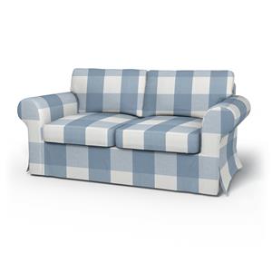 Bemz IKEA - Hoes voor 2-zitsbank Ektorp, Sky Blue, Linnen