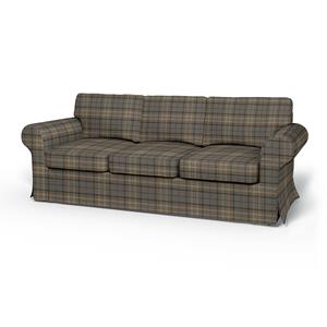 Bemz IKEA - Hoes voor 3-zitsslaapbank Ektorp, Bark Brown, WOL