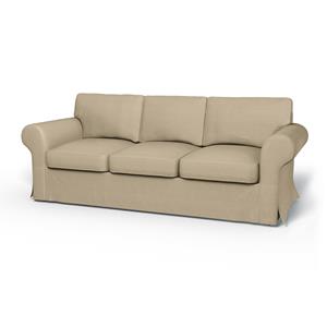 Bemz IKEA - Hoes voor 3-zitsslaapbank Ektorp, Unbleached, Linnen