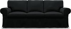 Bemz IKEA - Hoes voor 3-zitsslaapbank Ektorp, Jet Black, Katoen