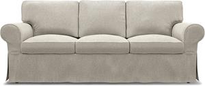 Bemz IKEA - Hoes voor 3-zitsslaapbank Ektorp, Silver Grey, Katoen