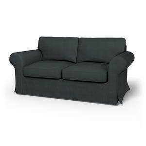Bemz IKEA - Hoes voor 2-zitsbank Ektorp, Graphite Grey, Linnen