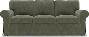 Bemz IKEA - Hoes voor 3-zitsslaapbank Ektorp, Green Grey, Fluweel