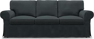 Bemz IKEA - Hoes voor 3-zitsslaapbank Ektorp, Graphite Grey, Linnen