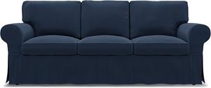 Bemz IKEA - Hoes voor 3-zitsslaapbank Ektorp, Navy Blue, Linnen