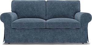 Bemz IKEA - Hoes voor 2-zitsbank Ektorp, Mineral Blue, Fluweel