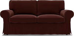 Bemz IKEA - Hoes voor 2-zitsbank Ektorp, Ground Coffee, Fluweel