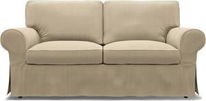 Bemz IKEA - Hoes voor 2-zitsbank Ektorp, Unbleached, Linnen