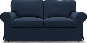 Bemz IKEA - Hoes voor 2-zitsbank Ektorp, Navy Blue, Linnen