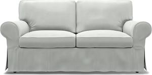 Bemz IKEA - Hoes voor 2-zitsbank Ektorp, Silver Grey, Linnen