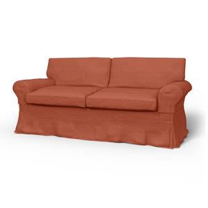 Bemz IKEA - Hoes voor 2-zitsslaapbank Ektorp, Burnt Orange, Linnen