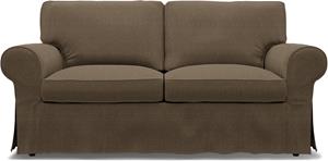 Bemz IKEA - Hoes voor 2-zitsslaapbank Ektorp, Dark Taupe, BOUCLÉ EN TEXTUUR