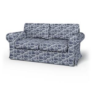 Bemz IKEA - Hoes voor 2-zitsslaapbank Ektorp, Dark Blue, BOUCLÉ EN TEXTUUR