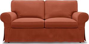 Bemz IKEA - Hoes voor 2-zitsslaapbank Ektorp, Burnt Orange, Linnen