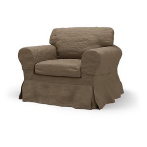 Bemz IKEA - Hoes voor fauteuil Ektorp, Dark Taupe, BOUCLÉ EN TEXTUUR
