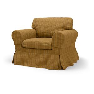 Bemz IKEA - Hoes voor fauteuil Ektorp, Mustard Stripe, Moody Seventies Collection
