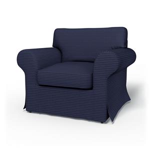 Bemz IKEA - Hoes voor fauteuil Ektorp, Volcanic Ash, Corduroy