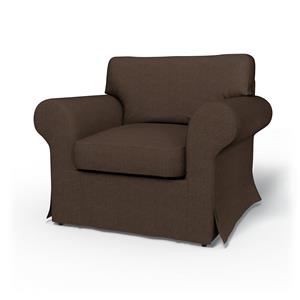 Bemz IKEA - Hoes voor fauteuil Ektorp, Chocolate, BOUCLÉ EN TEXTUUR