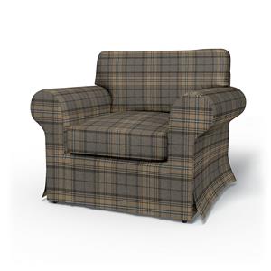 Bemz IKEA - Hoes voor fauteuil Ektorp, Bark Brown, WOL