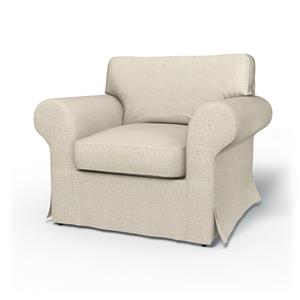 Bemz IKEA - Hoes voor fauteuil Ektorp, Ecru, BOUCLÉ EN TEXTUUR
