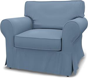 Bemz IKEA - Hoes voor fauteuil Ektorp, Dusty Blue, Katoen