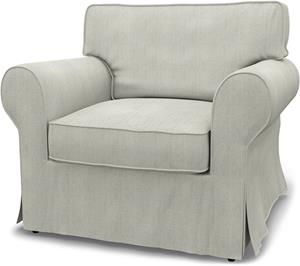 Bemz IKEA - Hoes voor fauteuil Ektorp, Silver Grey, Katoen