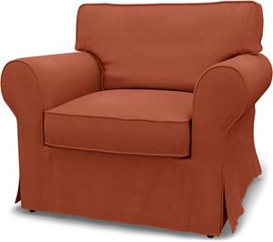 Bemz IKEA - Hoes voor fauteuil Ektorp, Burnt Orange, Linnen