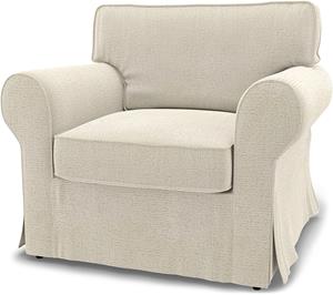 Bemz IKEA - Hoes voor fauteuil Ektorp, Ecru, BOUCLÉ EN TEXTUUR